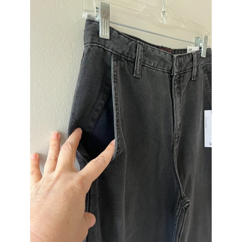 Lee Sz 26 Lyocell Blend Heritage Wide Leg Baggy Denim Pants Jeans High Rise - Picture 5 of 11